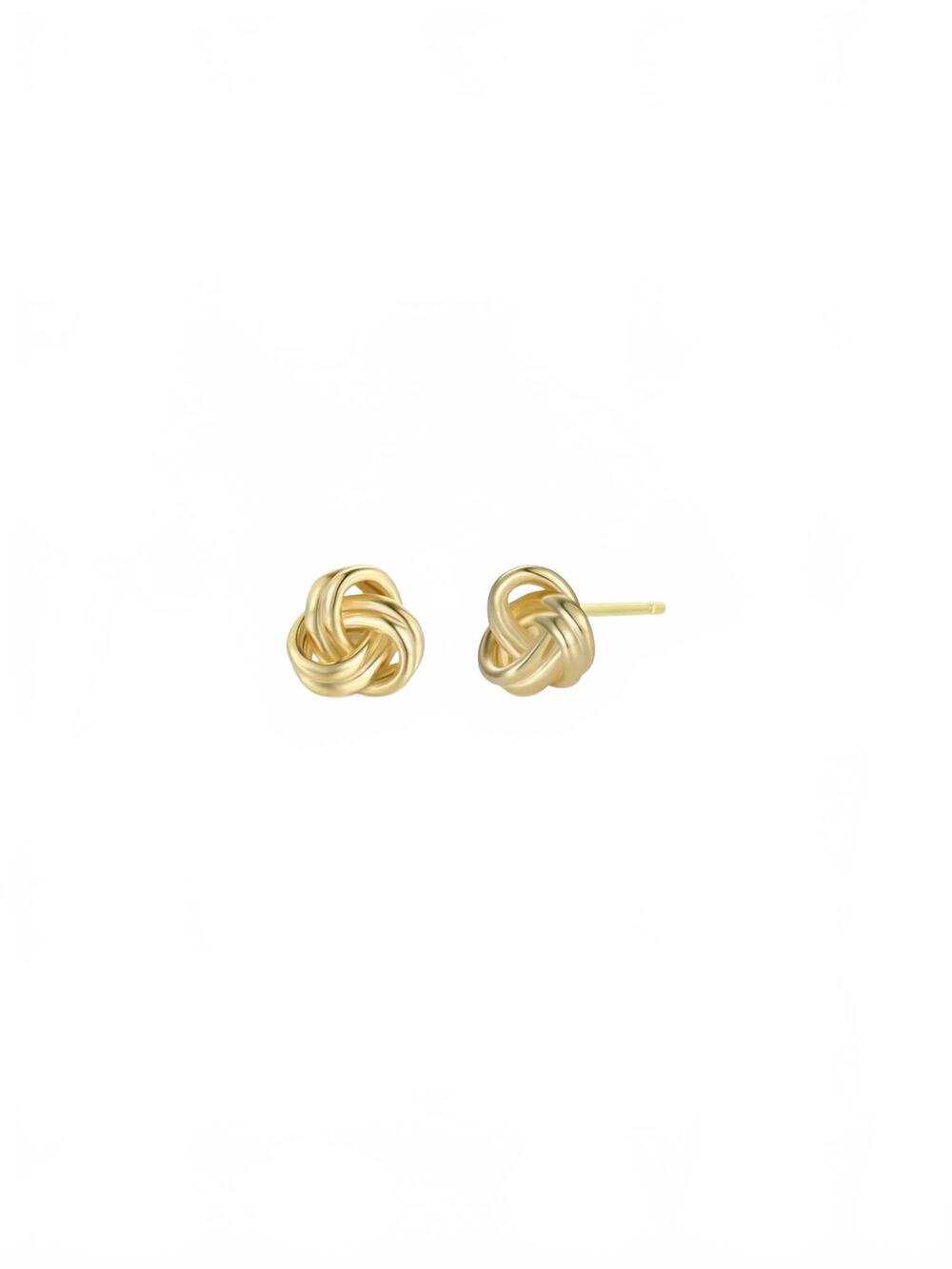 NEW JAXKELLY women's petite knot earrings in gold